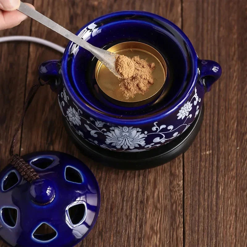YXY 110V/220V Timing Essential Oil Stove Temperature Regulating Electric OUD Incense Burners Aromatherapy Censer Set for Home