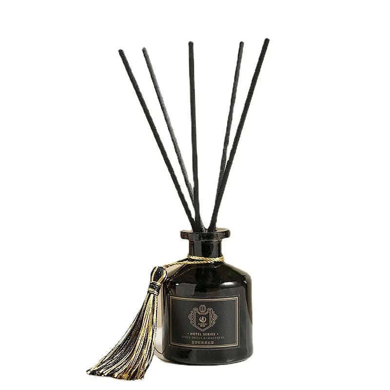 Y Aromeasy 50Ml Reed Diffuser Sets Homestay Hotel Bathroom Rattan Aromatherapy Glass Diffuser Air Freshener Home Fragrance