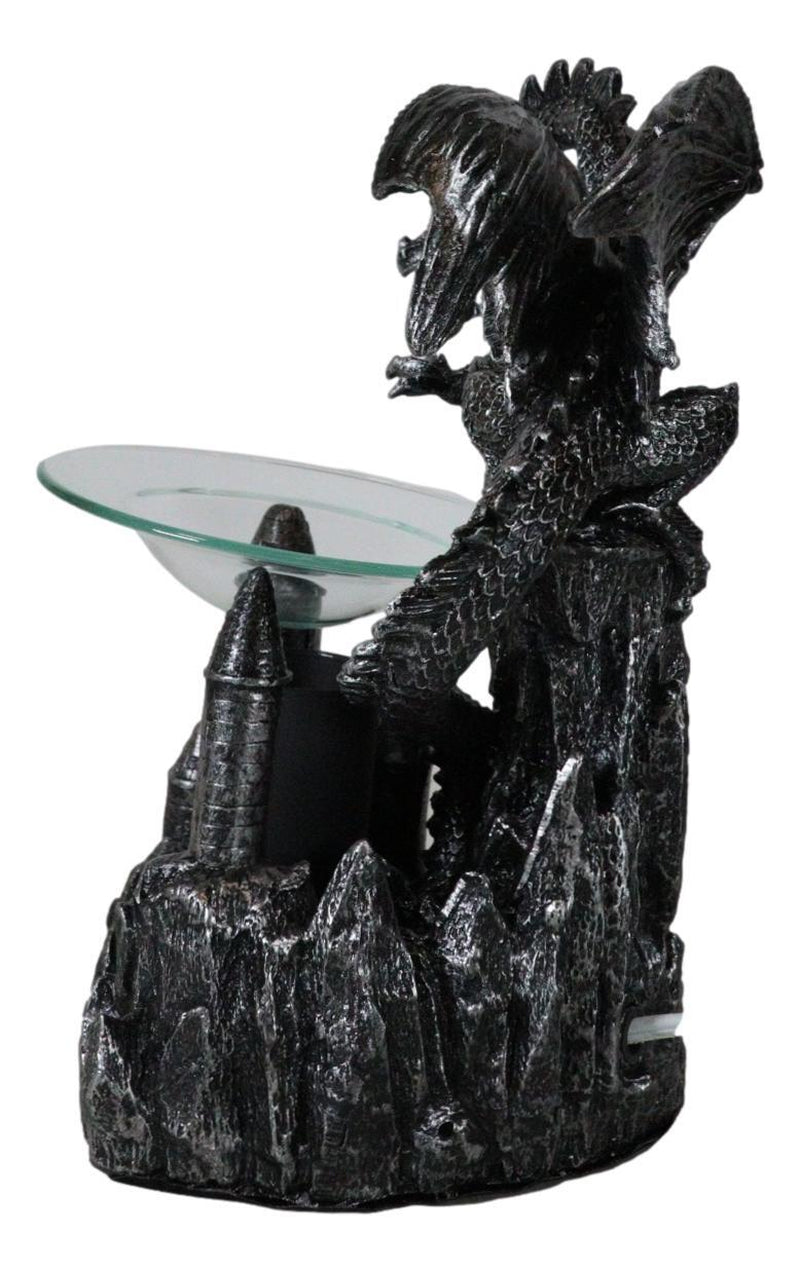 Ebros Smaug Castle Dragon Electric Oil Burner Tart Warmer Statue 9.5"H Figurine