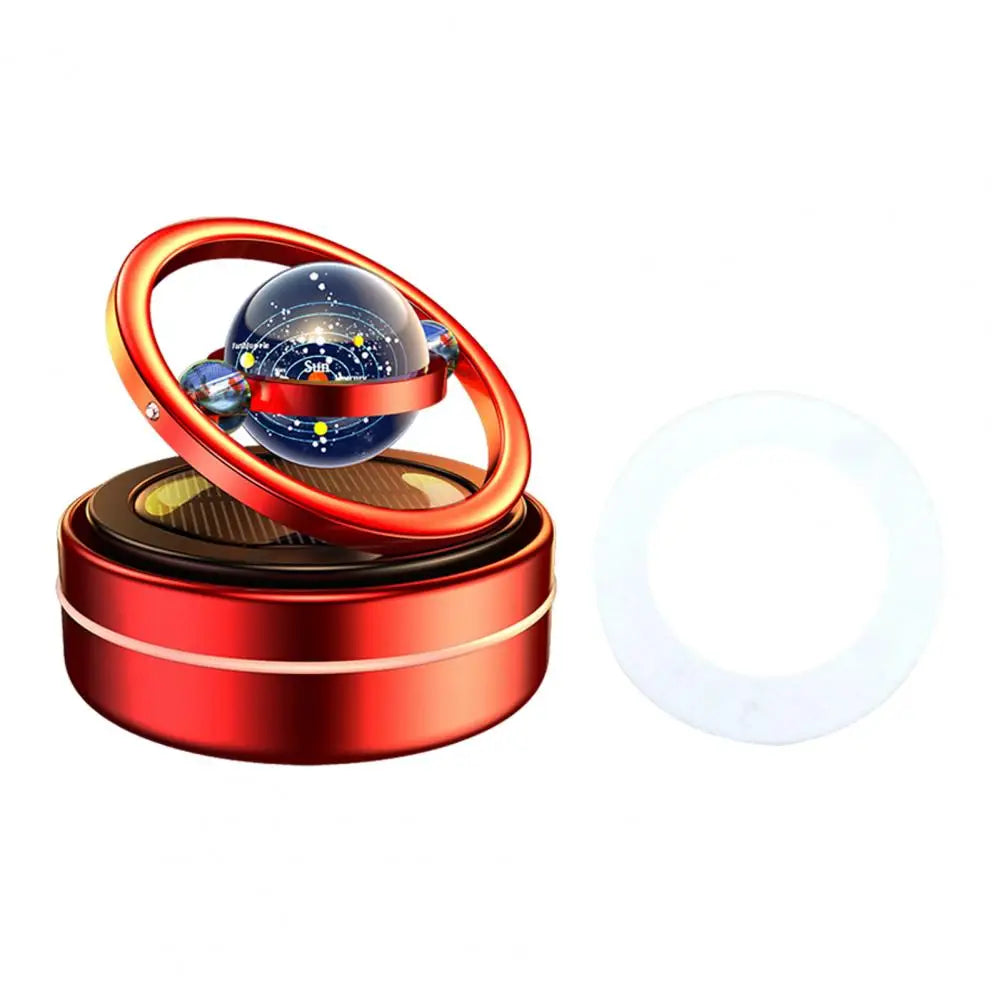 Portable Kinetic Molecular Heater Double Ring Auto Rotating Solar Heater Car Oil Diffuser Living Room Bathroom Car Air Freshener