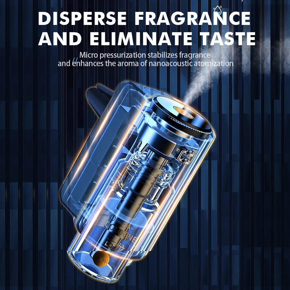Smart Car Air Aromatherapy Diffuser Fragrance Car Air Fresheners with Three Adjustable Humidifier Essential Oil Diffuser