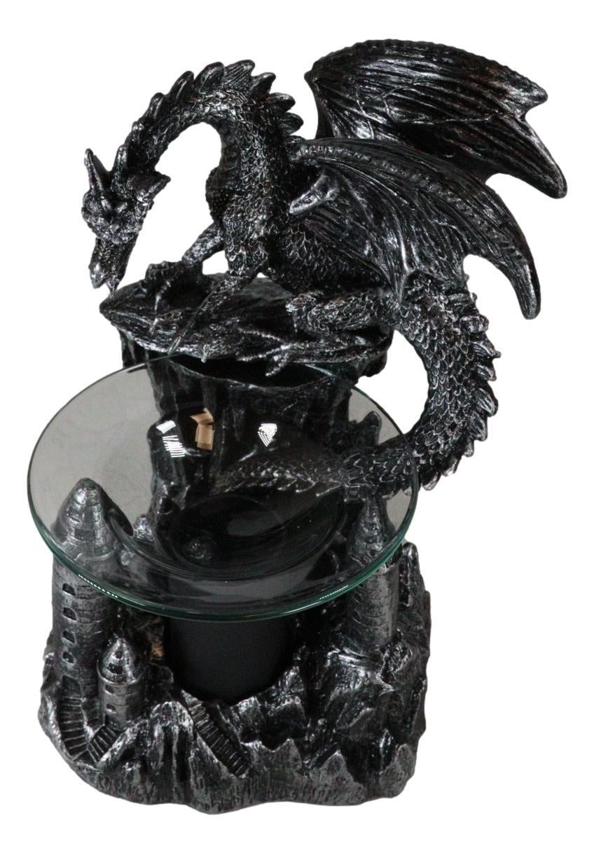 Ebros Smaug Castle Dragon Electric Oil Burner Tart Warmer Statue 9.5"H Figurine