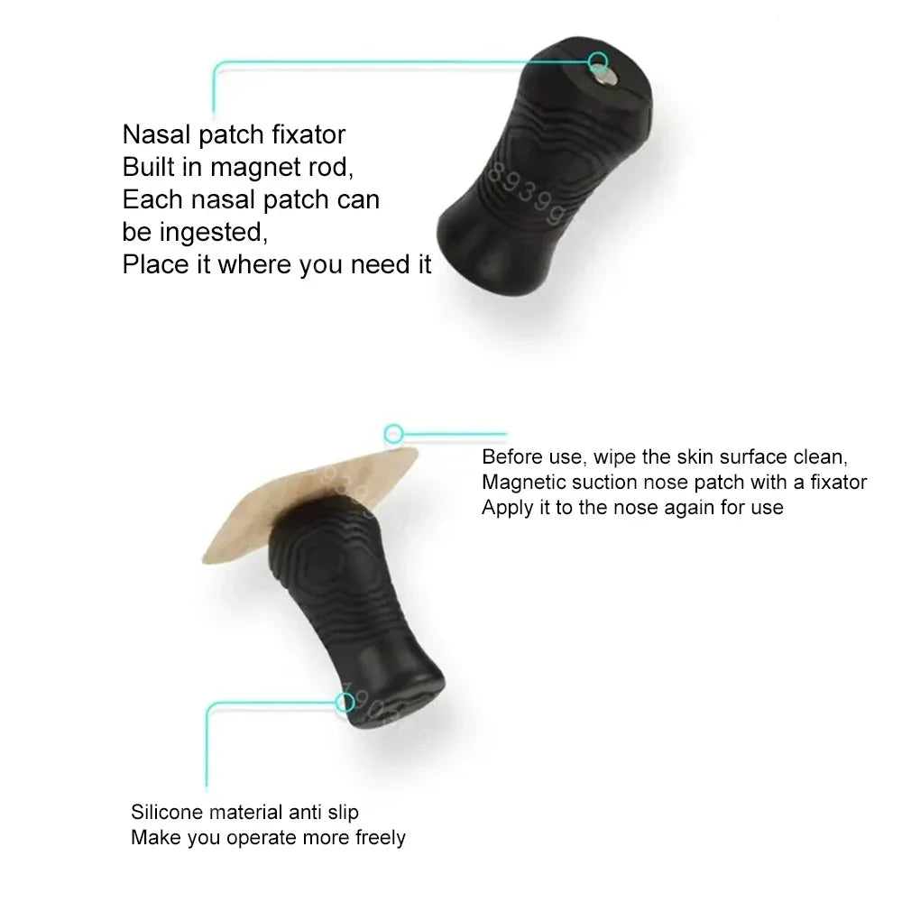 Nasal Strips Magnetic Nasal Breathing Dilators Kits Reduce Snoring Nasal Dilator Boost Oxygen Intake, Breathing Refill Nose Clip