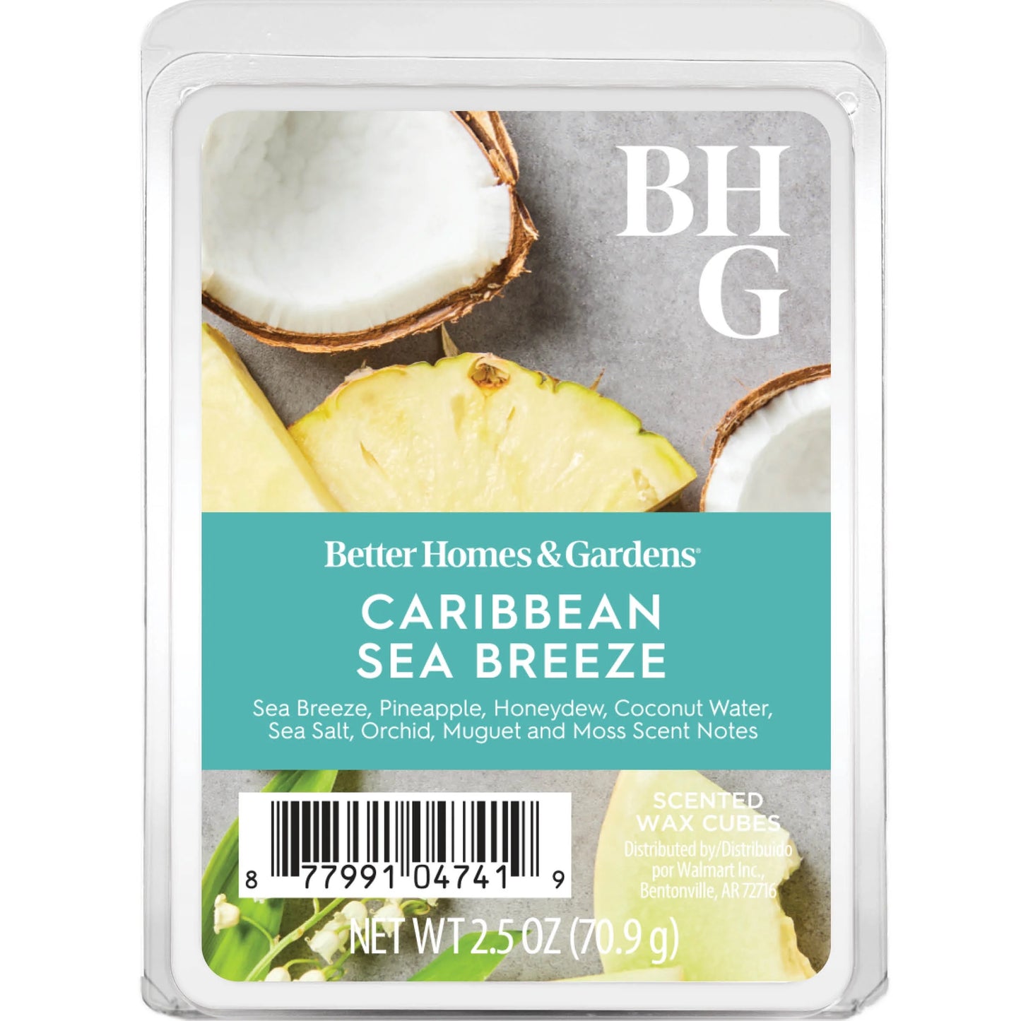 Caribbean Sea Breeze Scented Wax Melts, , 2.5 Oz (1-Pack)