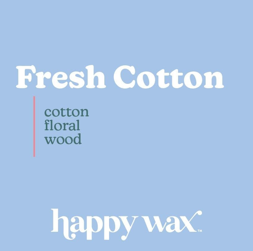 Fresh Cotton Scented Bear Wax Melts - Natural Strong Scented Fresh Wax Melts Infused W/Essential Oils - Non Toxic Wax Melt & Pet Safe Wax Melts - (8 Oz Pouch)