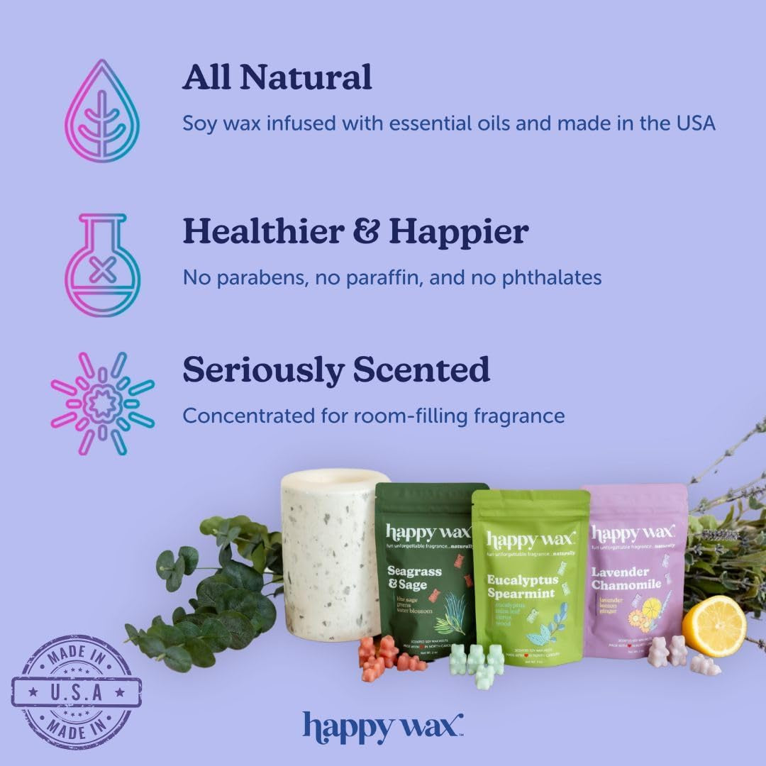 Beach Mix Premium Scented Natural, Non Toxic Soy Wax Melts – 6 Total Oz. of Scented Wax Melts. Includes: Pina Colada, Coastal Tide, and Pineapple Mango