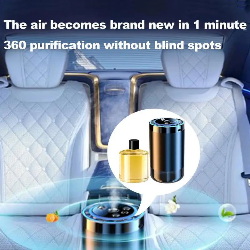 Car Perfume Diffuser Starry Sky Projector Romantic Auto Sensor Fragrance Diffuser Long Lasting Portable Dashboard Decoration