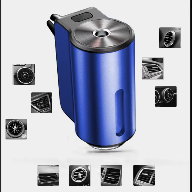 Portable Wireless Ultrasonic Car Aroma Diffuser with Custom LOGO Fragrance Vent Diffuser Machine Essential Oil Diffuser