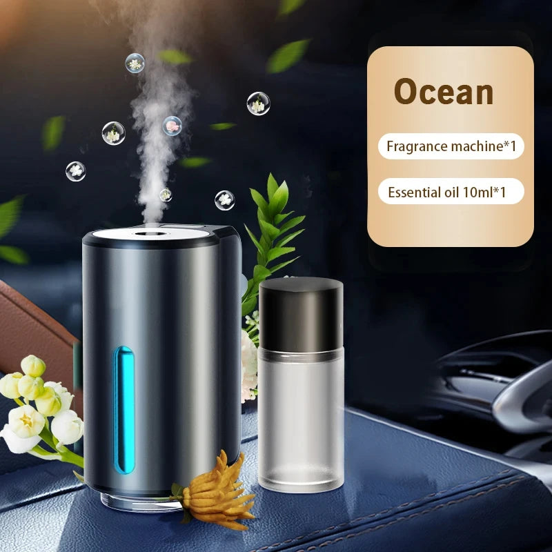 Smart Car Air Aromatherapy Diffuser Fragrance Car Air Fresheners with Three Adjustable Humidifier Essential Oil Diffuser