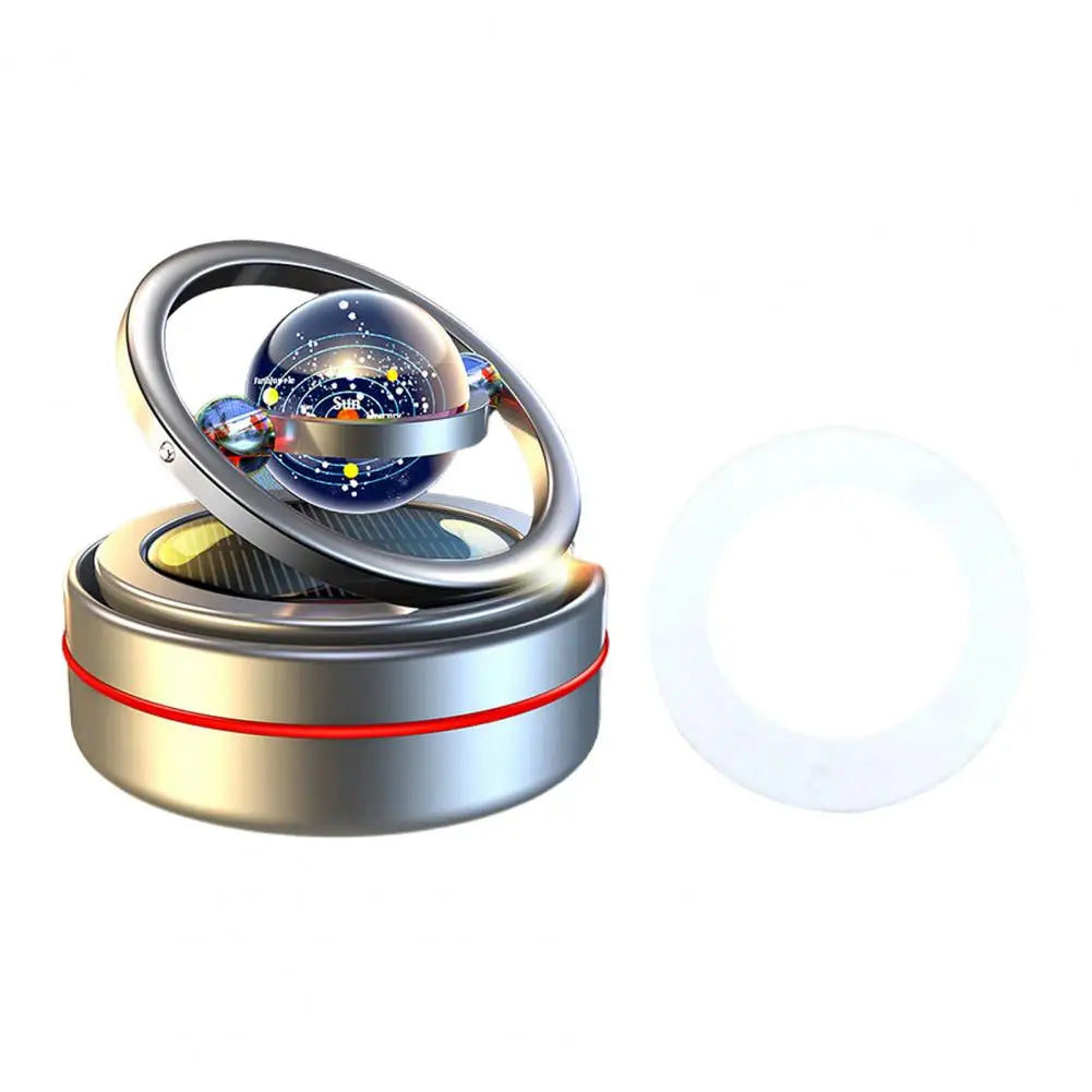 Portable Kinetic Molecular Heater Double Ring Auto Rotating Solar Heater Car Oil Diffuser Living Room Bathroom Car Air Freshener