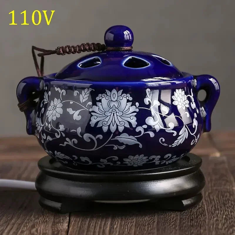 YXY 110V/220V Timing Essential Oil Stove Temperature Regulating Electric OUD Incense Burners Aromatherapy Censer Set for Home