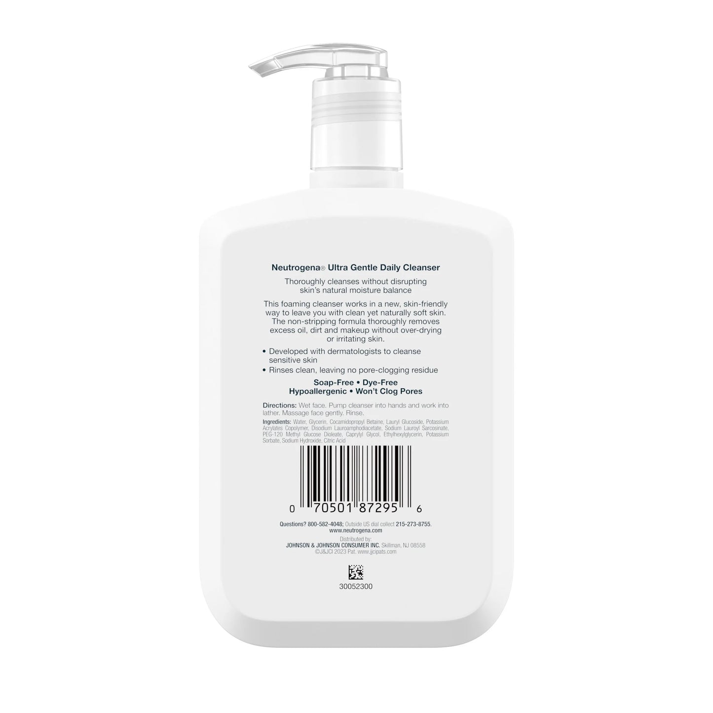 (2 Pack) Ultra Gentle Daily Foaming Facial Cleanser, 12 Fl. Oz
