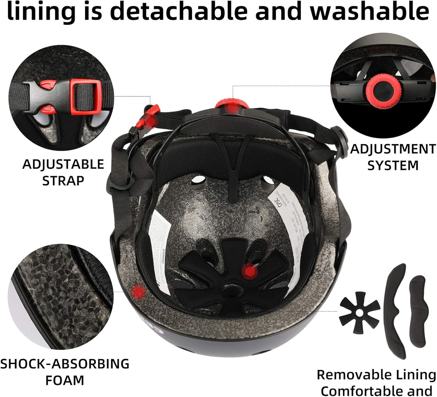 Kids Bike Helmet,Toddler Skateboard Helmets for Ages 2-3-5-8-14 Years Boys Girls,Adjustable Multi-Sport Bicycle Skateboarding Football Roller Skating Scooter Rollerblade Balance Bike Helmet