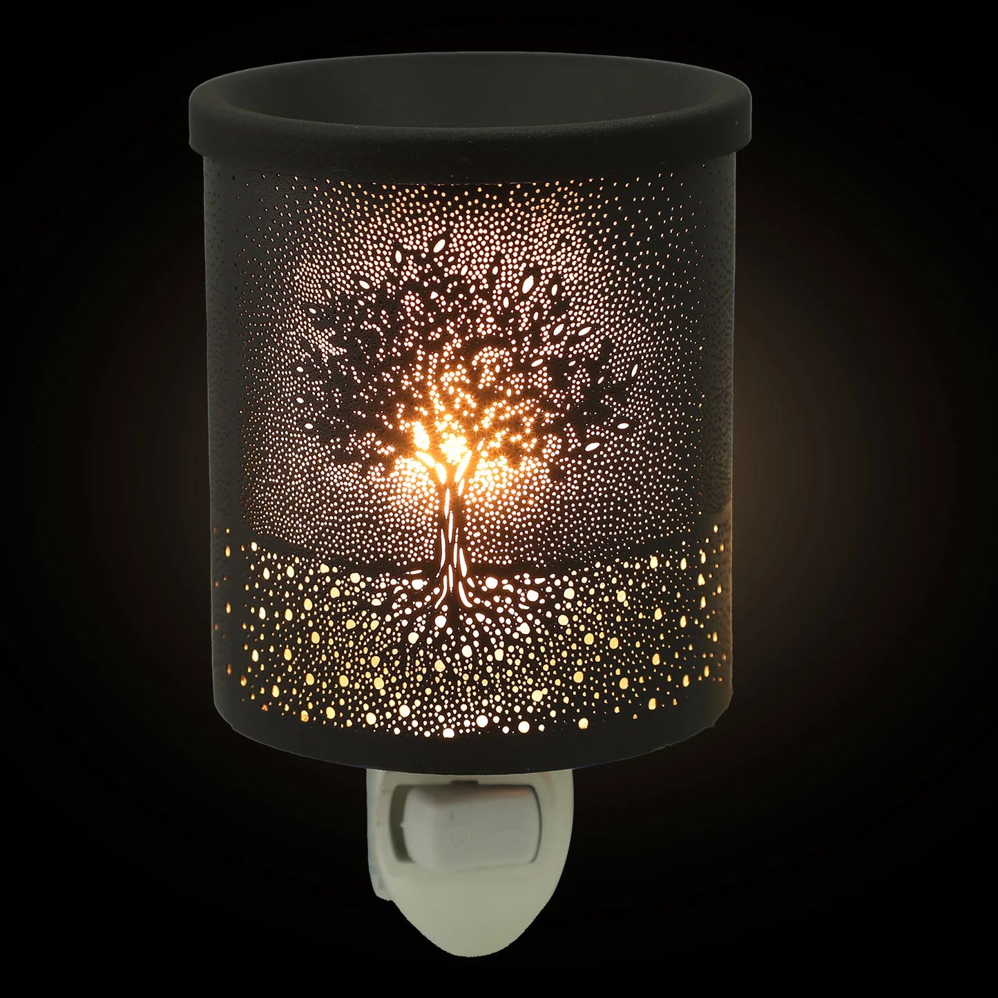 1PC Electric Wax Melt Warmer Wrought Iron Aromatherapy Night Light Plug in Fragrance Oil Burner Home Office Bedroom Decor