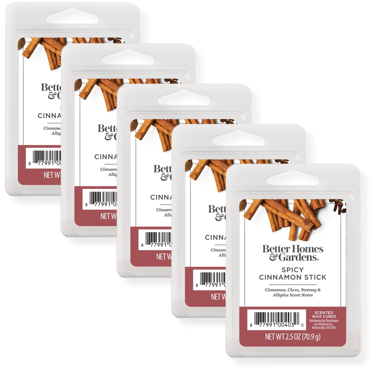 (3 Pack) Spicy Cinnamon Stick Scented Wax Melts, , 2.5 Oz (5-Pack)