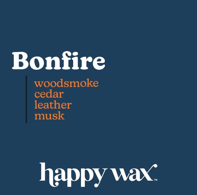 Bonfire Scented Bear Wax Melts - Natural Strong Woodsy Scented Wax Melts Infused W/Essential Oils - Non Toxic Wax Melt. Scented Soy Wax Melts for Warmers (8 Oz Pouch)