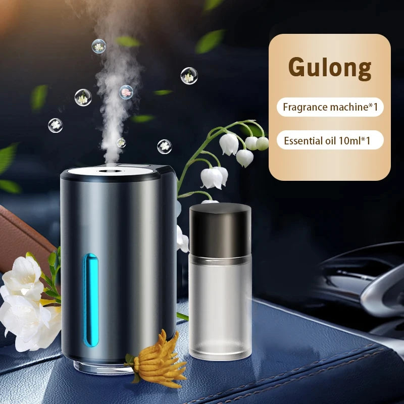 Smart Car Air Aromatherapy Diffuser Fragrance Car Air Fresheners with Three Adjustable Humidifier Essential Oil Diffuser