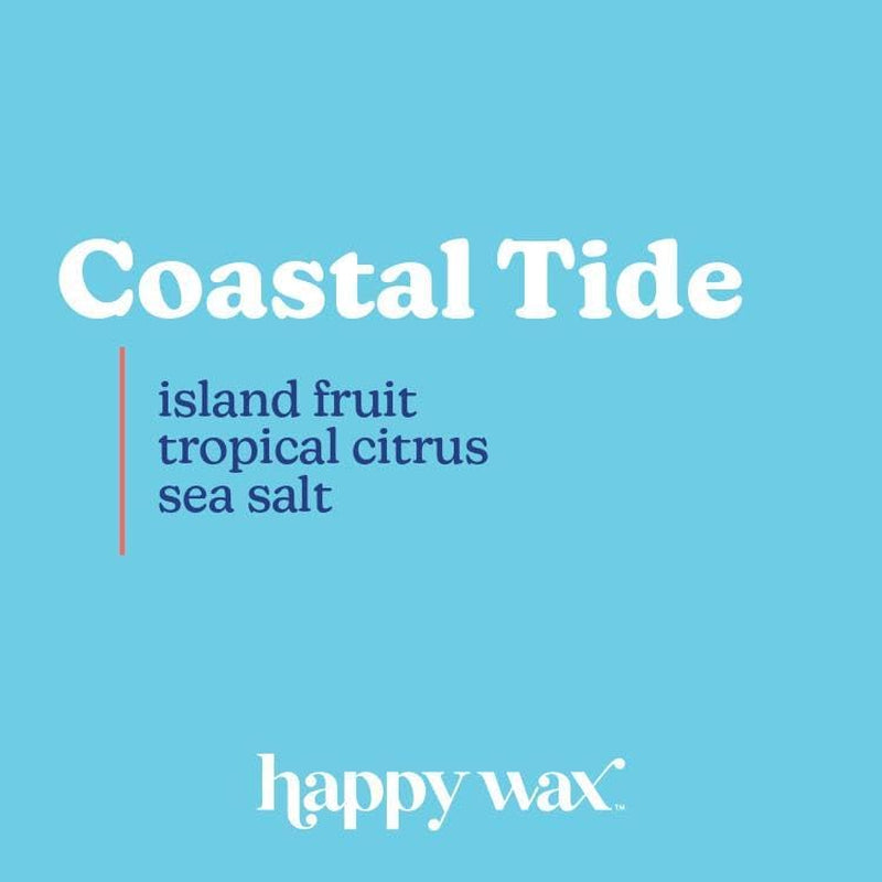 Coastal Tide Scented Bear Wax Melts - Natural Strong Summer Scented Wax Melts Infused W/Essential Oils - Non Toxic Wax Melt. Scented Soy Wax Melts for Warmers (4 Oz Tin)
