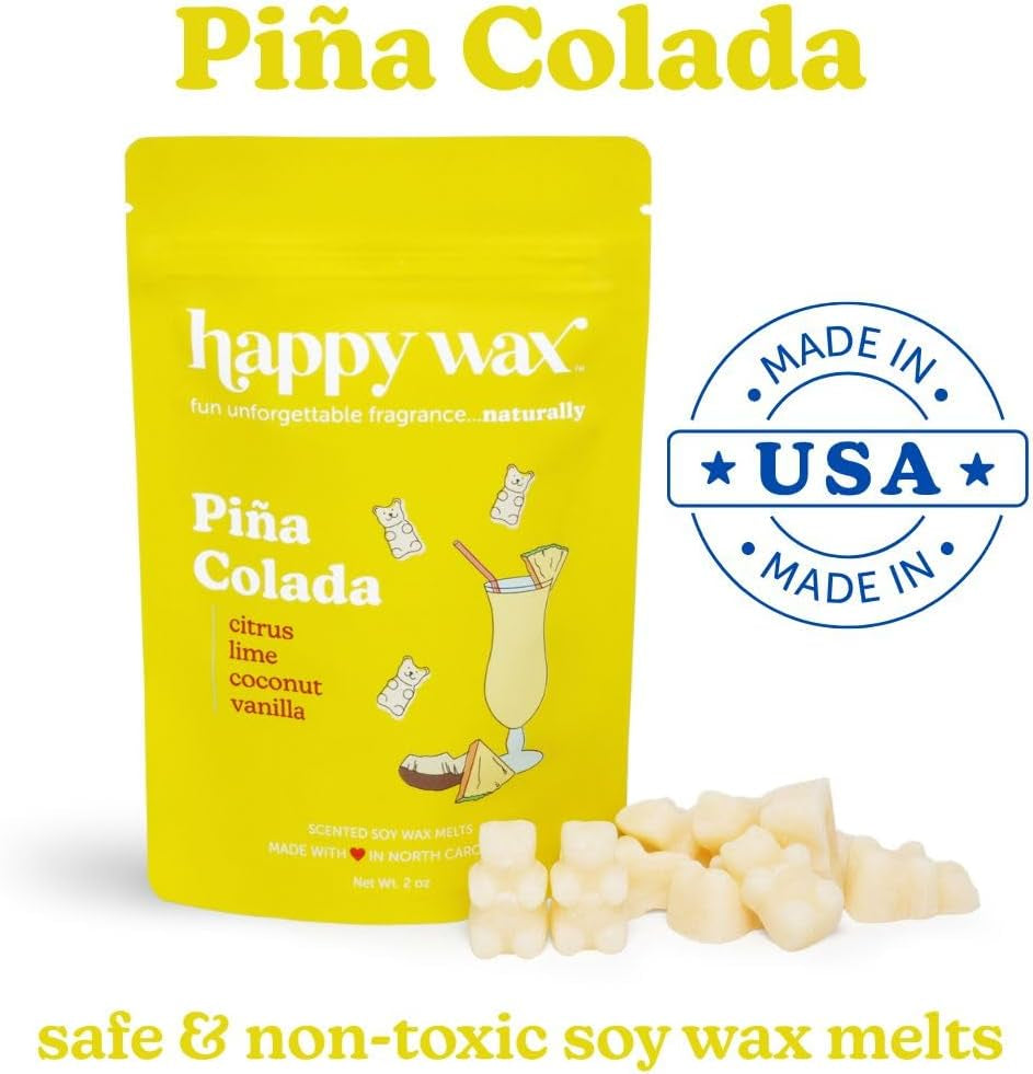 Beach Mix Premium Scented Natural, Non Toxic Soy Wax Melts – 6 Total Oz. of Scented Wax Melts. Includes: Pina Colada, Coastal Tide, and Pineapple Mango