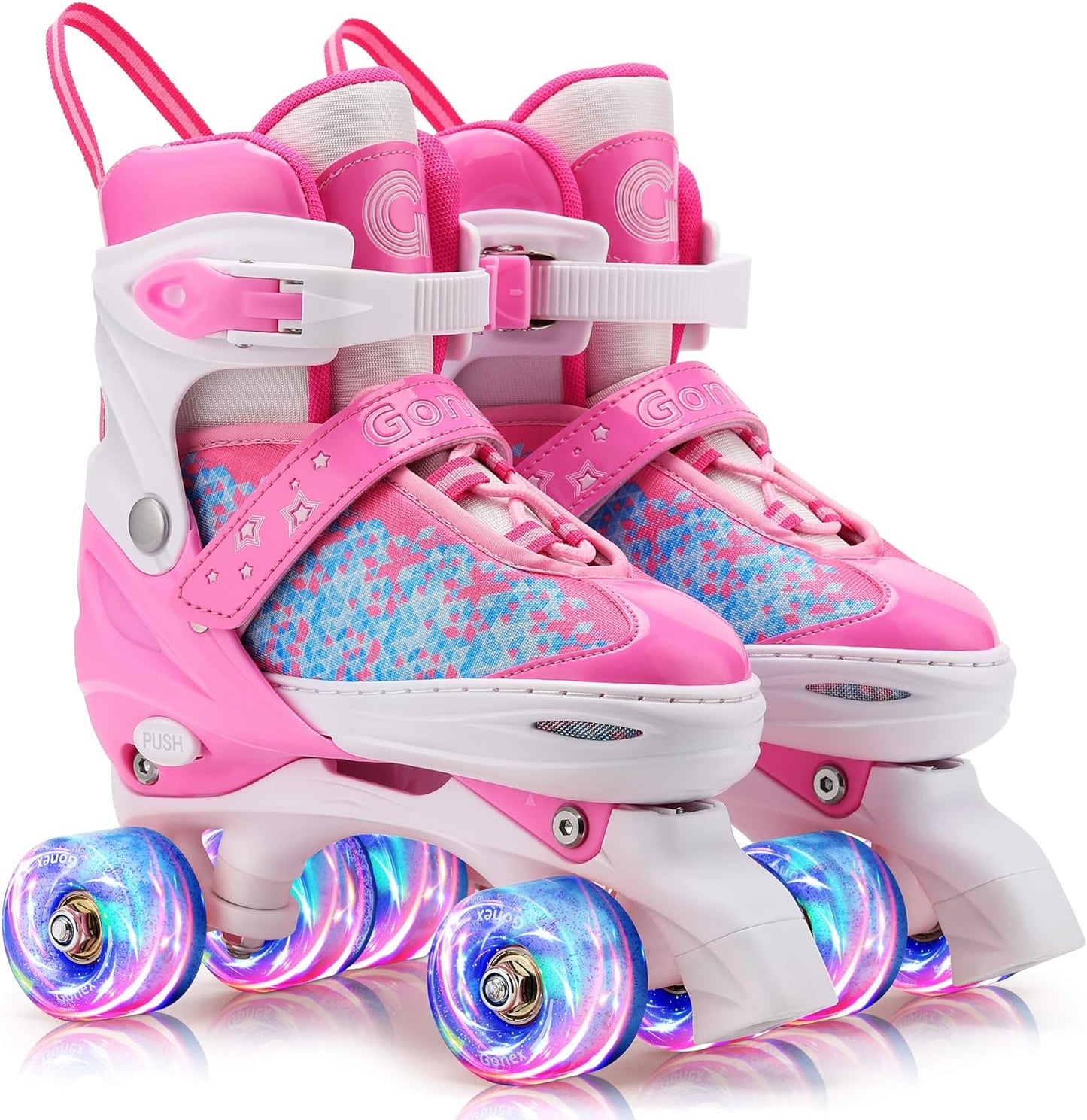 Roller Skates for Girls Kids Boys Women with All Light up Wheels,Adjustable Rollerskates for Beginners Toddler Youth, Gift for Indoor Outdoor