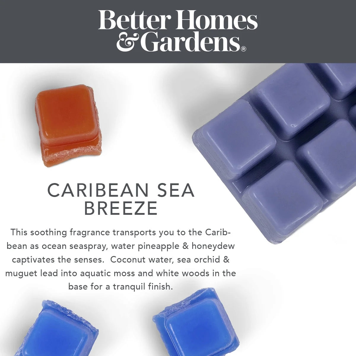 Caribbean Sea Breeze Scented Wax Melts, , 2.5 Oz (1-Pack)