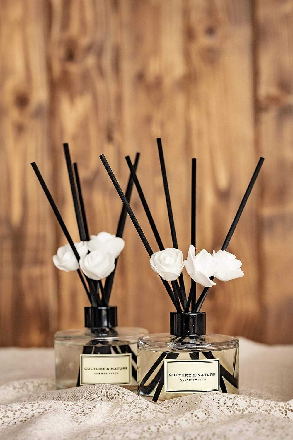 Reed Diffuser Set 6.7Oz (200Ml) Grapefruit Verbena Scented Diffuser with Sticks Home Fragrance Reed Diffuser for Bathroom Shelf Decor