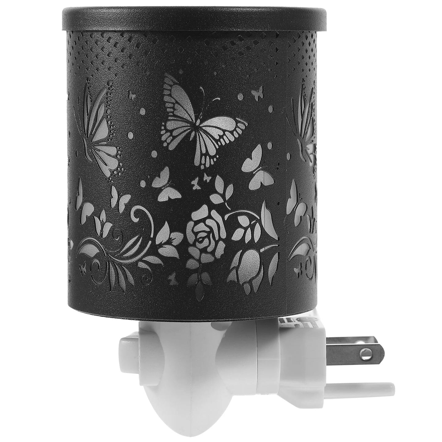1PC Electric Wax Melt Warmer Wrought Iron Aromatherapy Night Light Plug in Fragrance Oil Burner Home Office Bedroom Decor