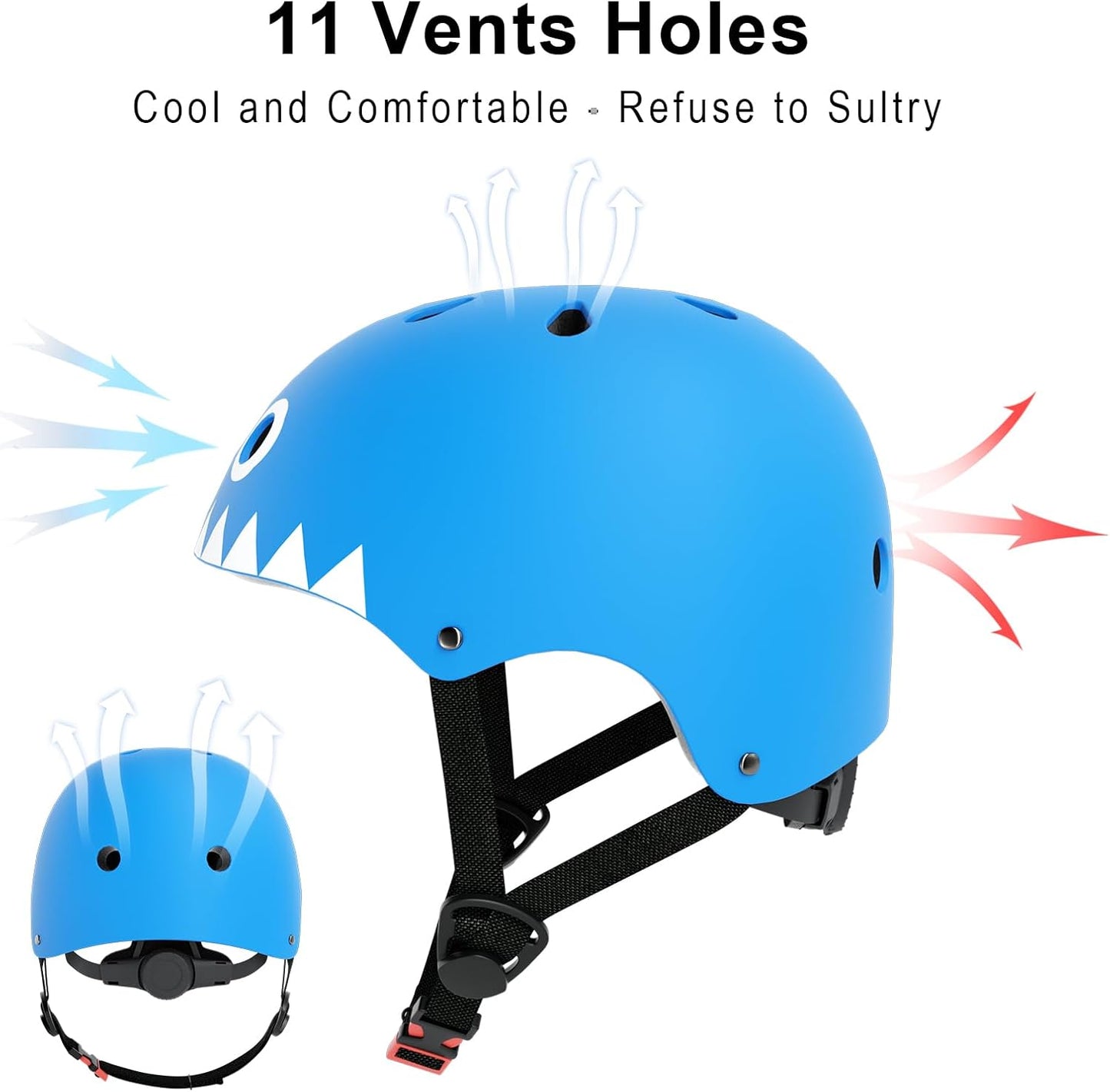 Toddler Helmet for 2-8 Years Kids Bike Helmets Baby Girls Boys Multi-Sport Adjustable Skateboard Bicycle Helmet Lightweight 3 Sizes for Toddler to Youth 8-14