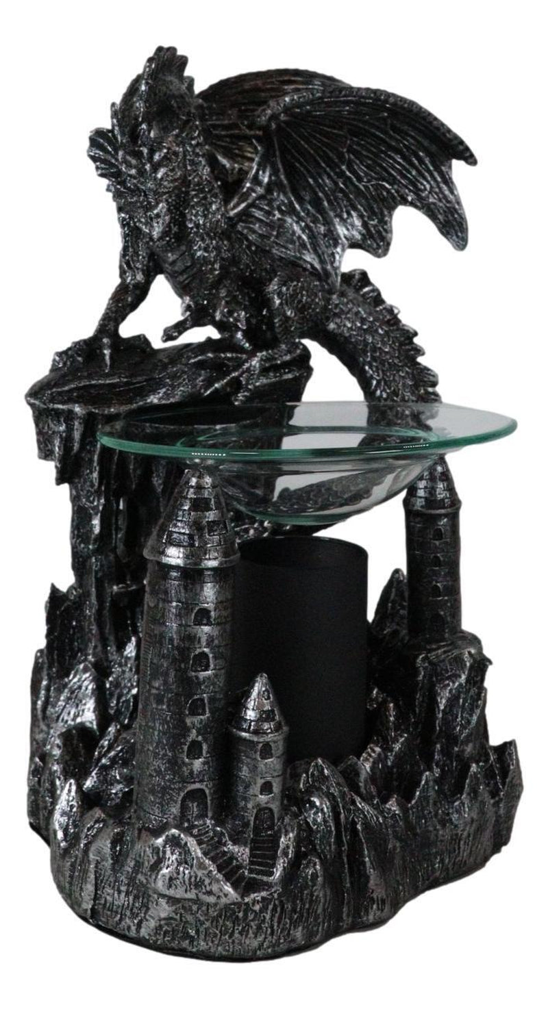 Ebros Smaug Castle Dragon Electric Oil Burner Tart Warmer Statue 9.5"H Figurine
