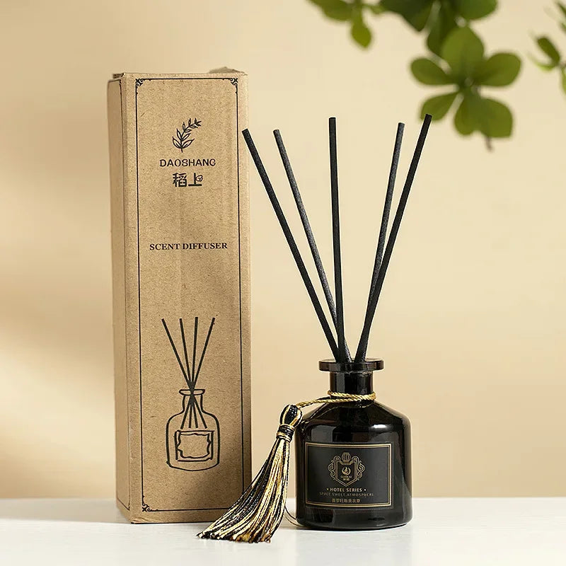 Y Aromeasy 50Ml Reed Diffuser Sets Homestay Hotel Bathroom Rattan Aromatherapy Glass Diffuser Air Freshener Home Fragrance