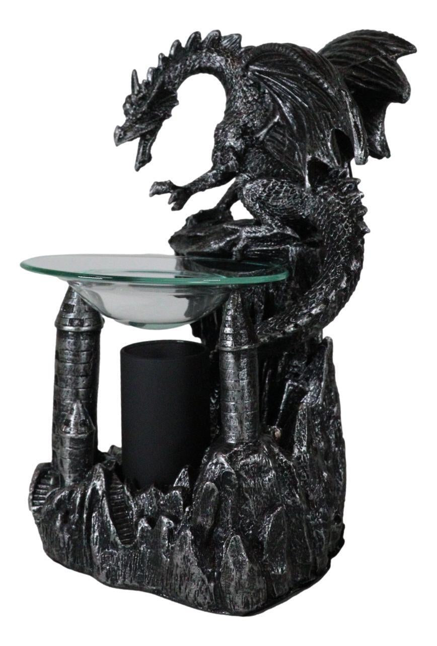 Ebros Smaug Castle Dragon Electric Oil Burner Tart Warmer Statue 9.5"H Figurine