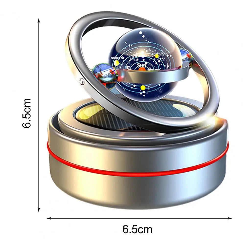 Portable Kinetic Molecular Heater Double Ring Auto Rotating Solar Heater Car Oil Diffuser Living Room Bathroom Car Air Freshener