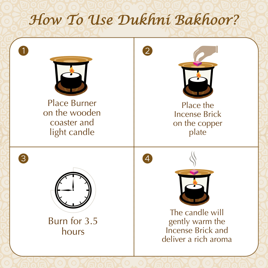 Oud Bakhoor Variety Box & Burner by  | Authentic Arabic Incense | Home Fragrance & Gift Set
