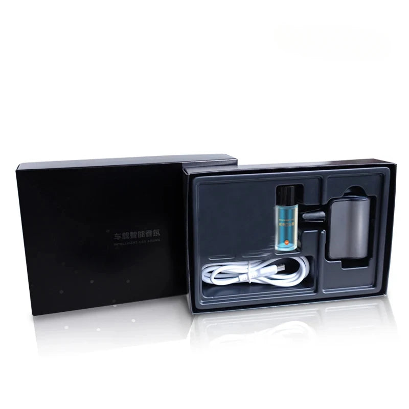 Car Perfume Air Freshener USB Rechargeable Essential Oil Aromatherapy Diffuser Vent Car Perfume Diffuser Machine Car Accessories