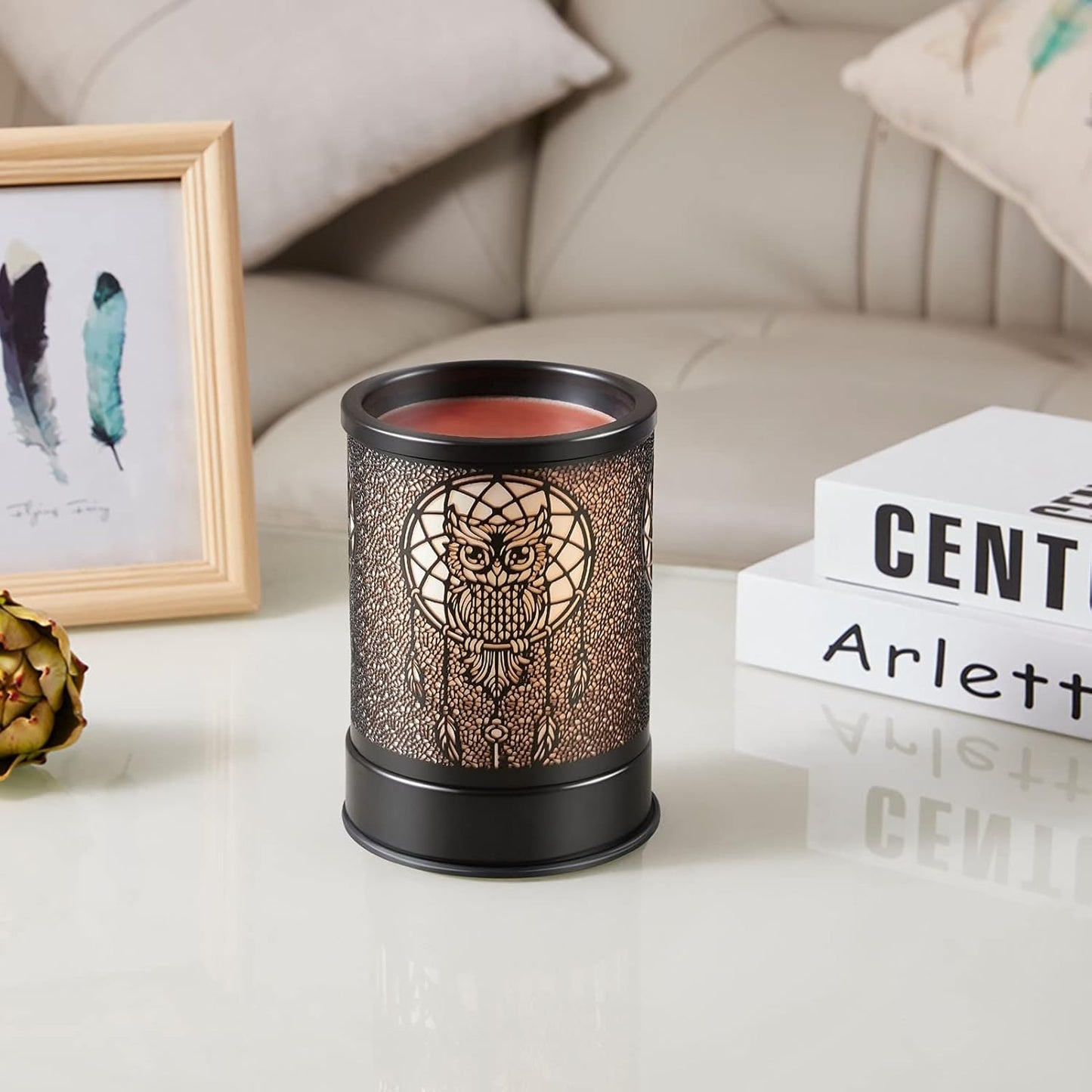 Wax-Melt Warmer for Scented Wax-Melter Candle-Burner - Electric Wax Heater Fragrance Essential Oil Burner for Spa Yoga Gym Office Home Decor