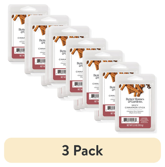 (3 Pack) Spicy Cinnamon Stick Scented Wax Melts, , 2.5 Oz (5-Pack)