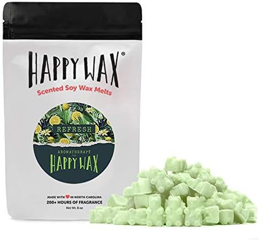 Refresh Scented Natural Soy Wax Melts – 8 Oz. of Scented Wax Melts, Made in USA