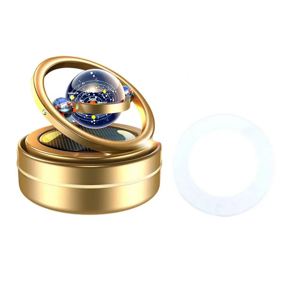 Portable Kinetic Molecular Heater Double Ring Auto Rotating Solar Heater Car Oil Diffuser Living Room Bathroom Car Air Freshener