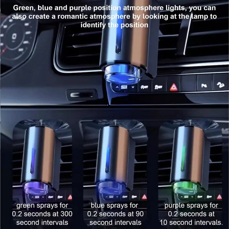 Car Perfume Diffuser 3 Modes Adjustable Smart Car Air Freshener Diffuser Aromatherapy Scent Diffusers Natural Perfume Car