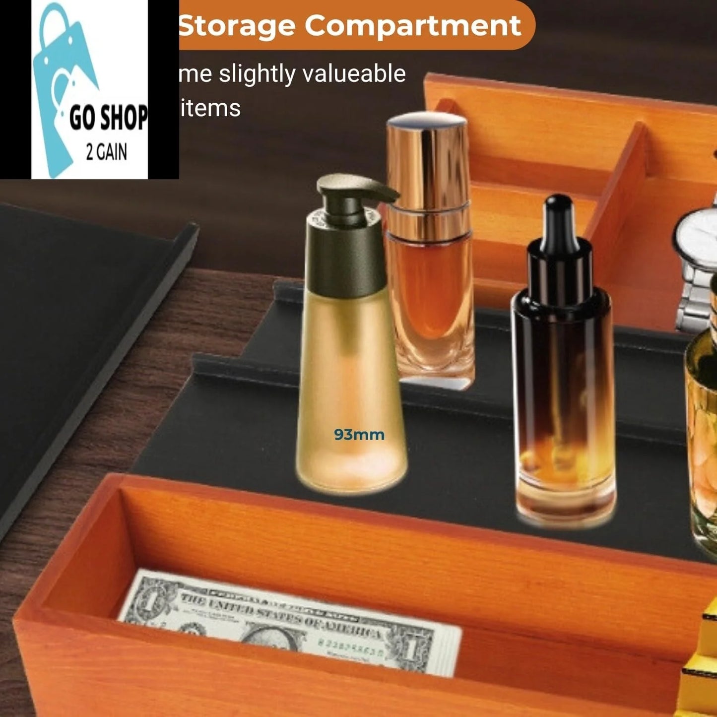 Cologne Organizer for Men, 3 Tier of Elevated Cologne Stand for Men with Drawer Storage, Fragrance Organizer Storage Display Risers,Fragrance Stand for Men, Cologne Shelf Display, Great Gift for Men