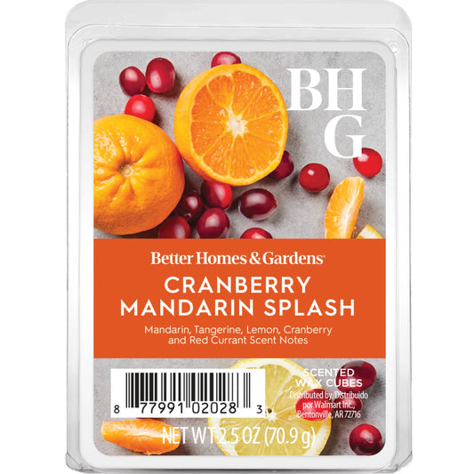 Cranberry Mandarin Splash Scented Wax Melts, , 2.5 Oz (1-Pack)