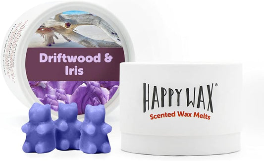 Driftwood & Iris Scented Natural Soy Wax Melts – 3.6 Oz. Scented Wax Melts, Made in USA