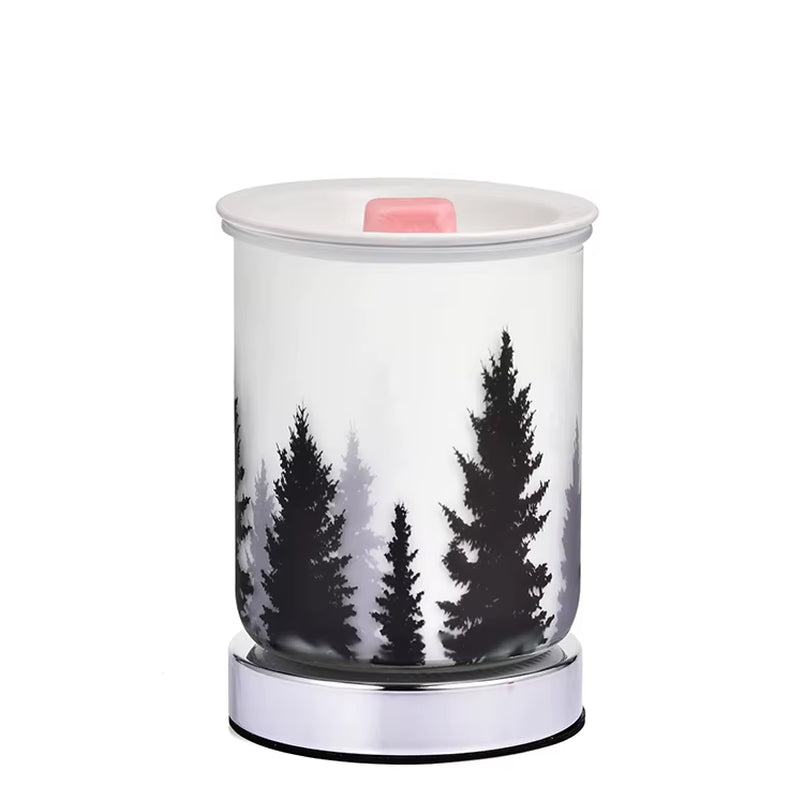 Glass Electric Oil Burner Wax Melt Burner 3D Sunset Aroma Lamp Melter Fragrance Burner Warmer Romantic Atmosphere