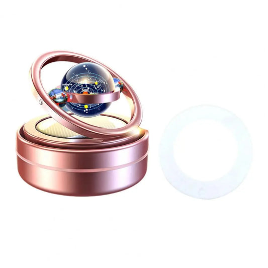 Portable Kinetic Molecular Heater Double Ring Auto Rotating Solar Heater Car Oil Diffuser Living Room Bathroom Car Air Freshener